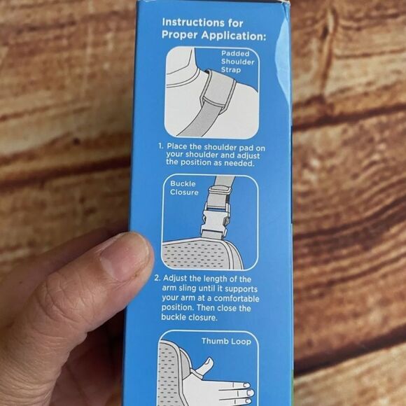 Walgreens Arm Sling w/Thumb Loop Adjustable Padded Shoulder One Size Left/Right - Picture 3 of 7